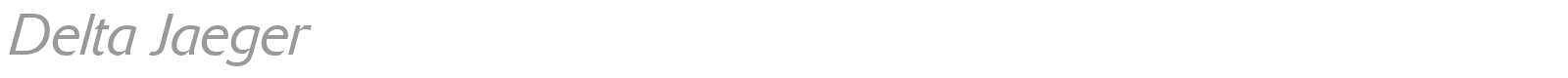 Delta Jaeger font preview